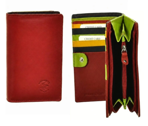 Obrázok z Dámská peněženka BHPC Colorfull combi - červená BH-2968-02 červená