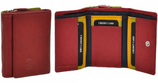 Obrázok z Dámská peněženka BHPC Colorfull combi S - červená BH-2970-02 červená