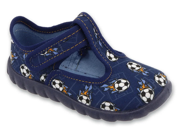 Obrázok z BEFADO 627P024 papučky FLEXI s motívom futbalových lôpt