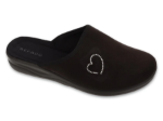Obrázok z BEFADO 551D015 papuče HOME GO s čiernym srdcom
