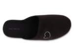 Obrázok z BEFADO 551D015 papuče HOME GO s čiernym srdcom