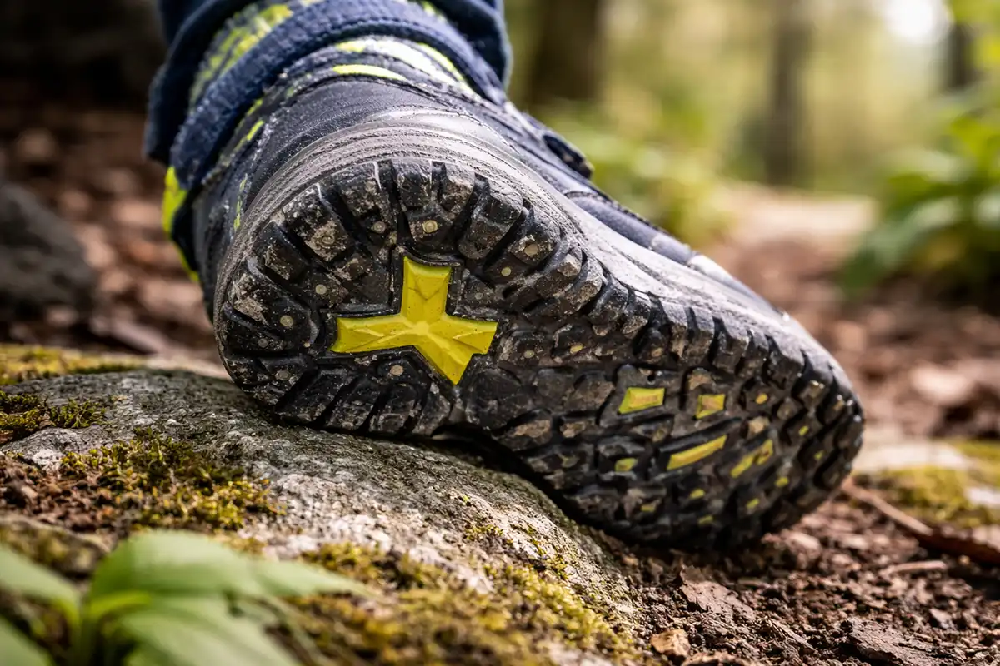 Protiskluzová podrážka dětské outdoorové obuvi