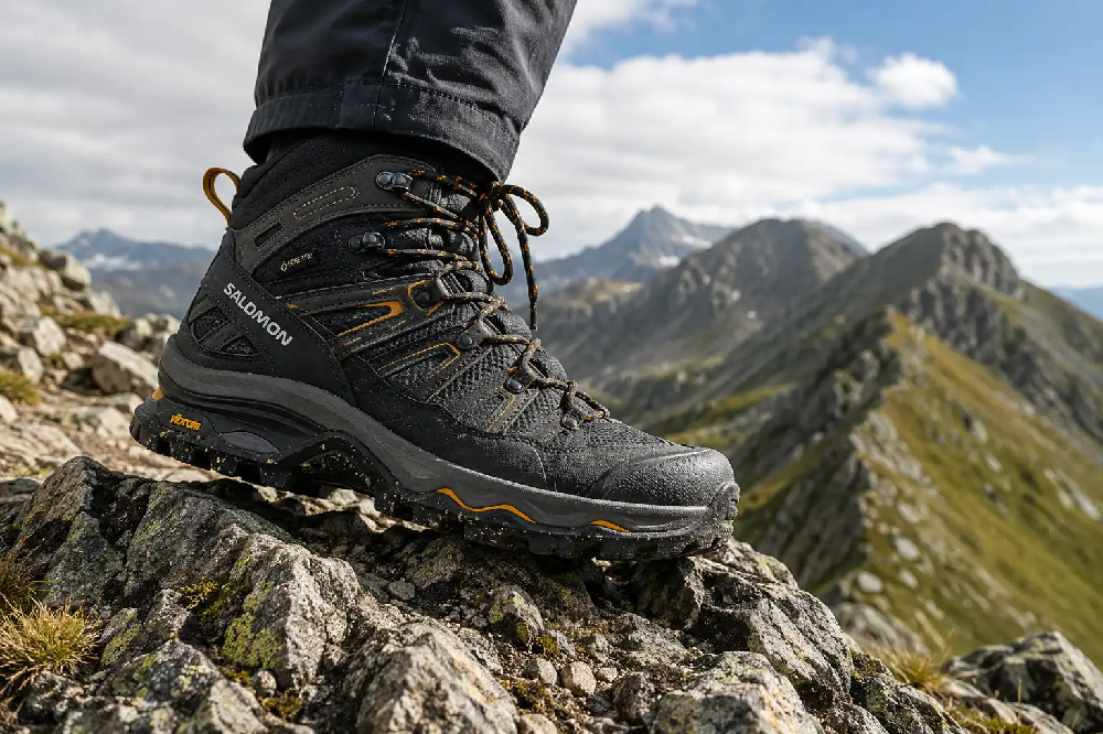 Pánska outdoor treková obuv s protišmykovou podrážkou Vibram