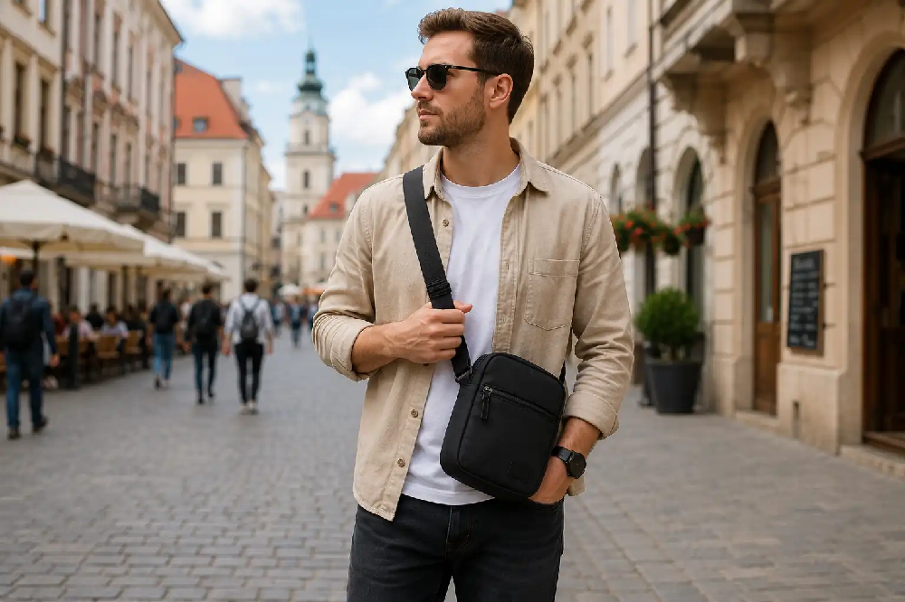 Taška cez rameno crossbody na cestovanie a každodenné nosenie